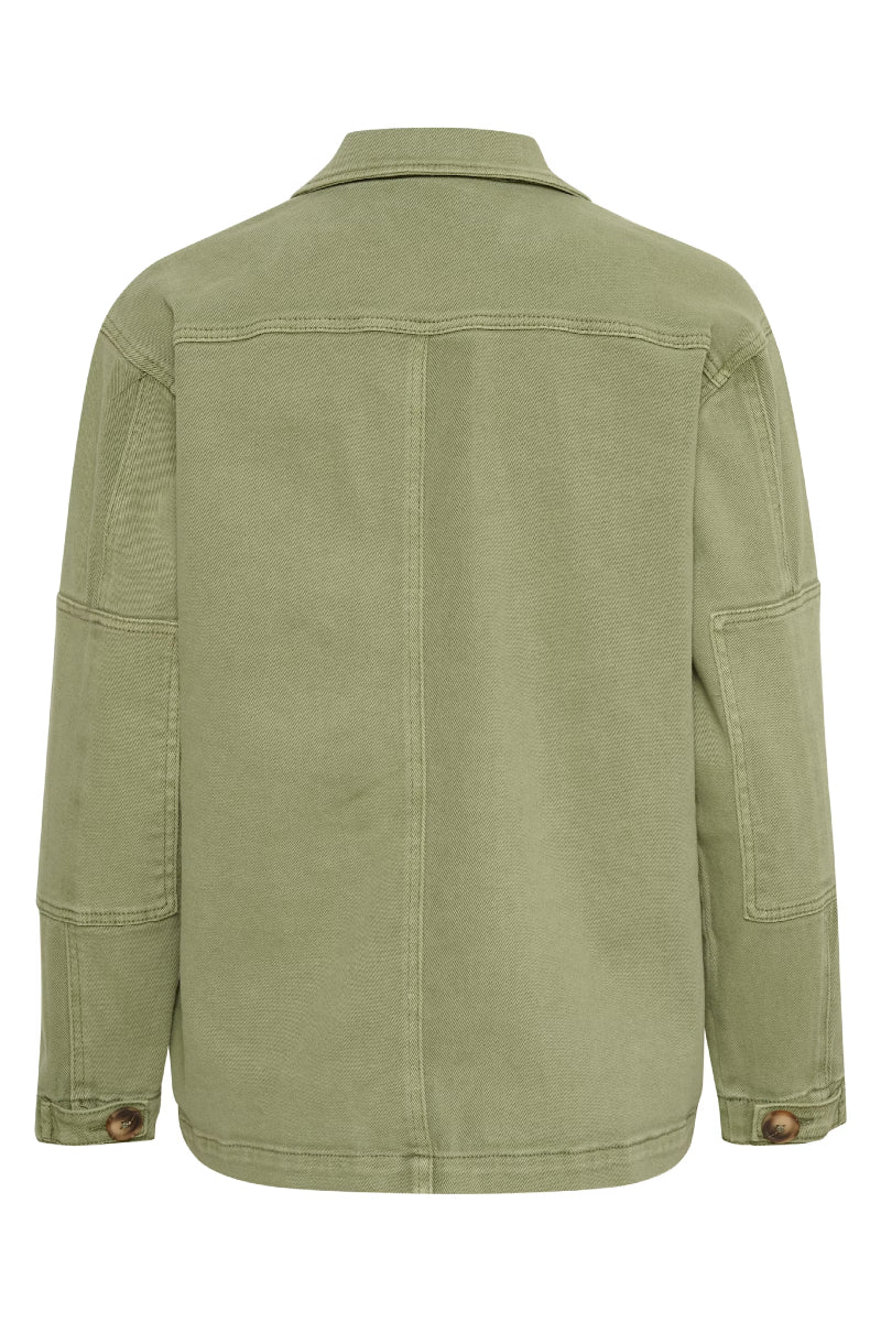 My Essential Wardrobe 20 The Army jacket - dusty olive wash - Image 4