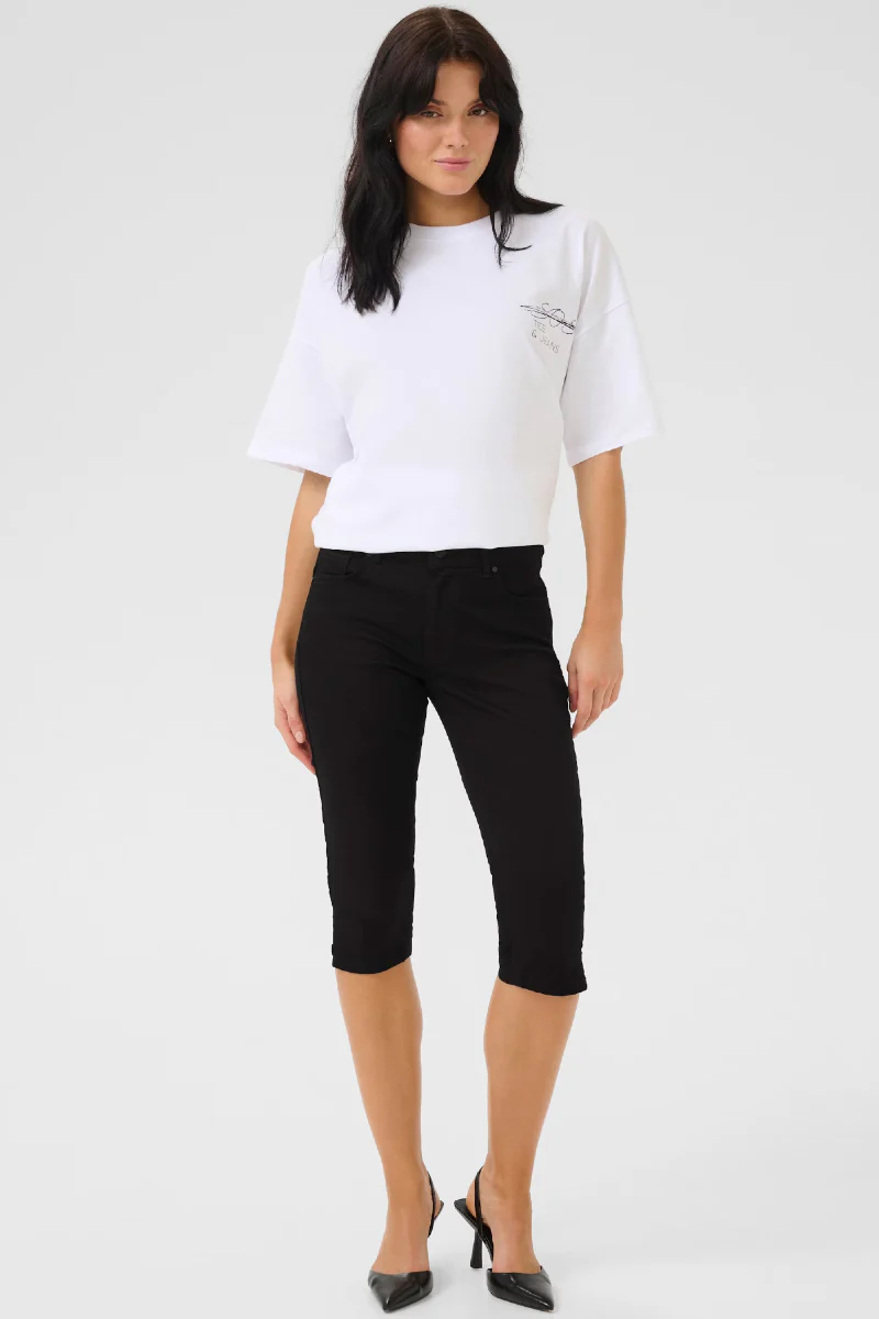 My Essential Wardrobe CerolMW 103 Capri - black un-wash - Image 2