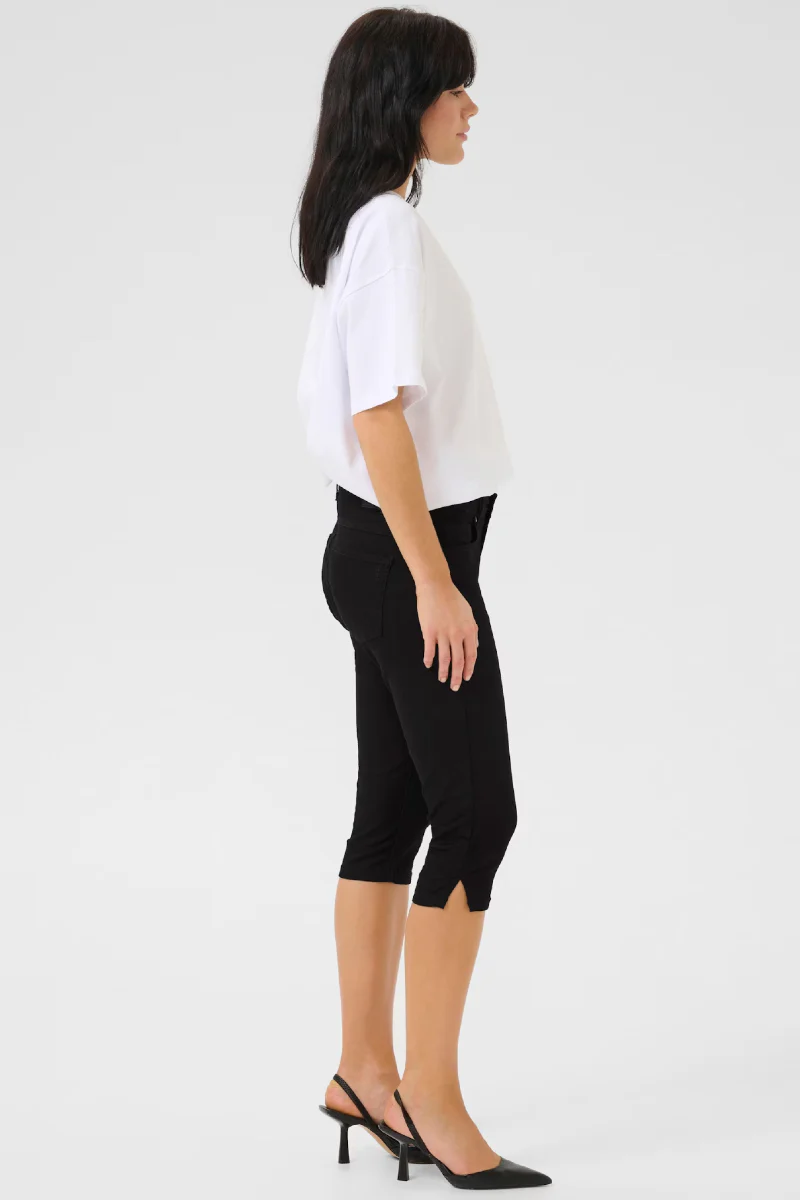 My Essential Wardrobe CerolMW 103 Capri - black un-wash - Image 3