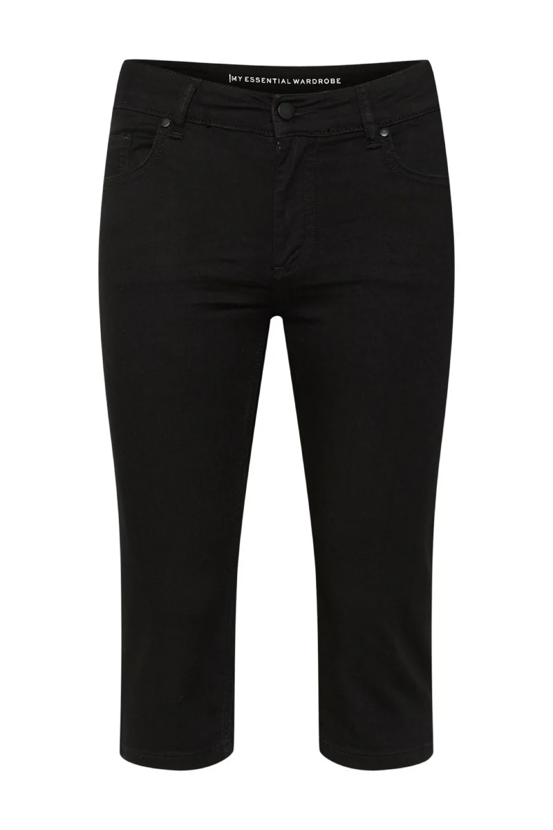 My Essential Wardrobe CerolMW 103 Capri - black un-wash - Image 5
