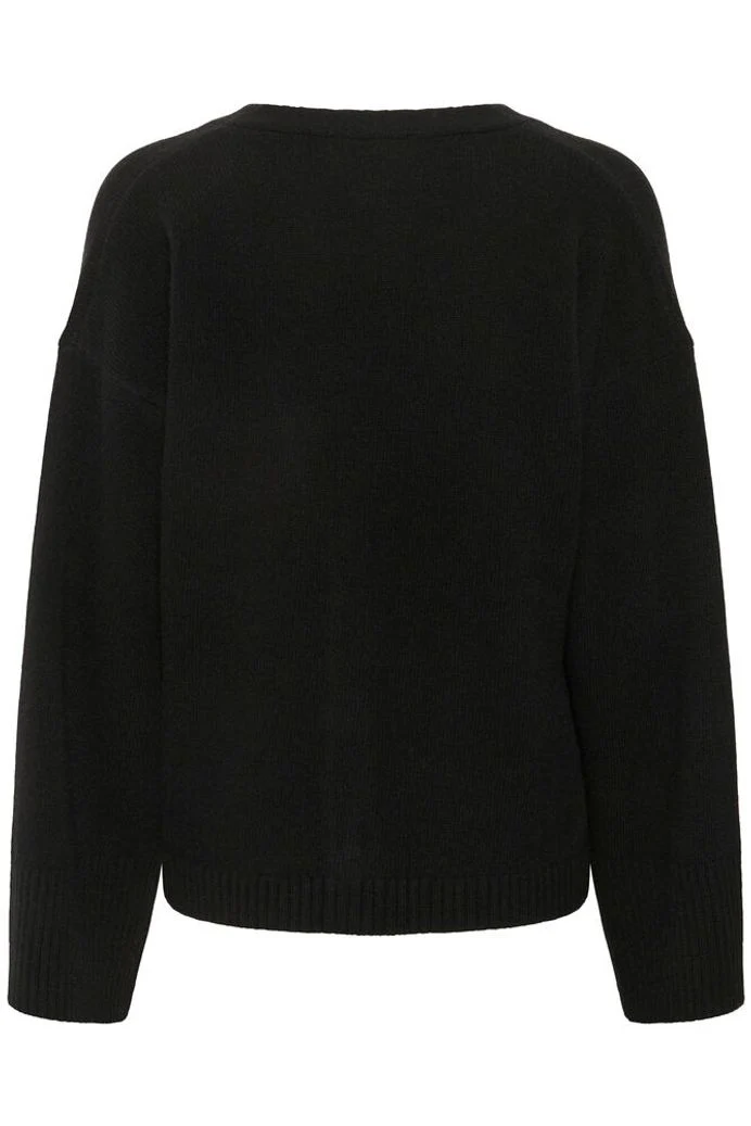 My Essential Wardrobe HuxiMW Knit Cardigan - black - Image 6