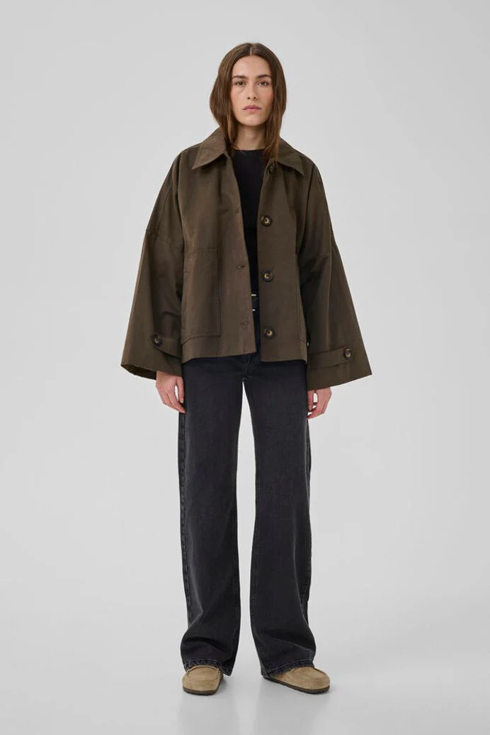 My Essential Wardrobe LyonMW OS Short jacket - major brown - Image 4
