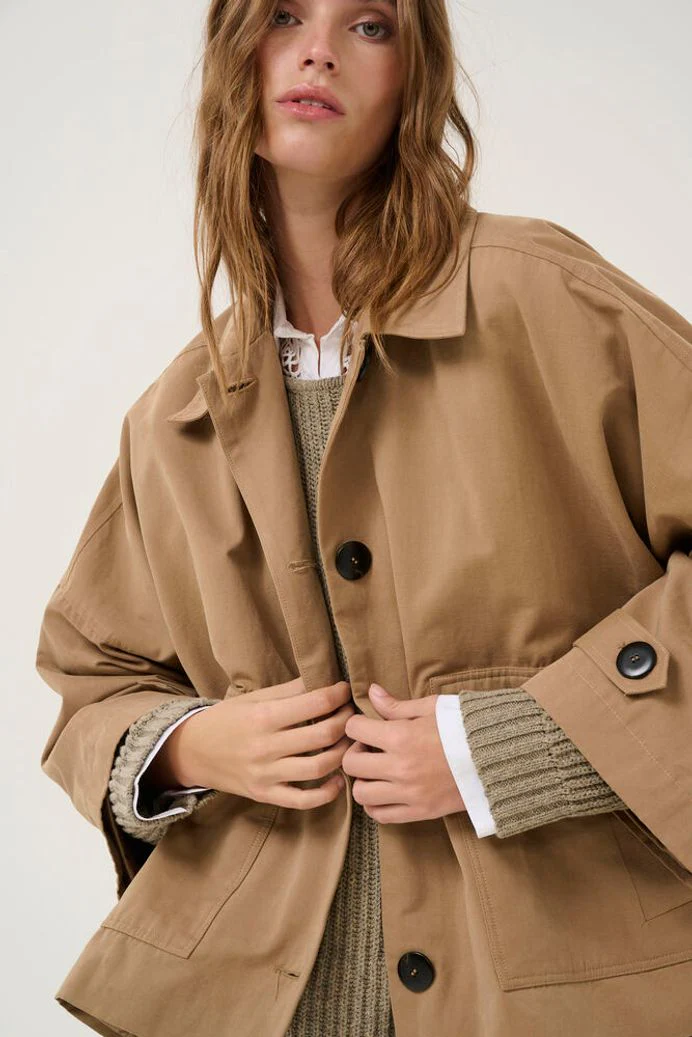 My Essential Wardrobe LyonMW OS Short jacket - sepia tint - Image 2