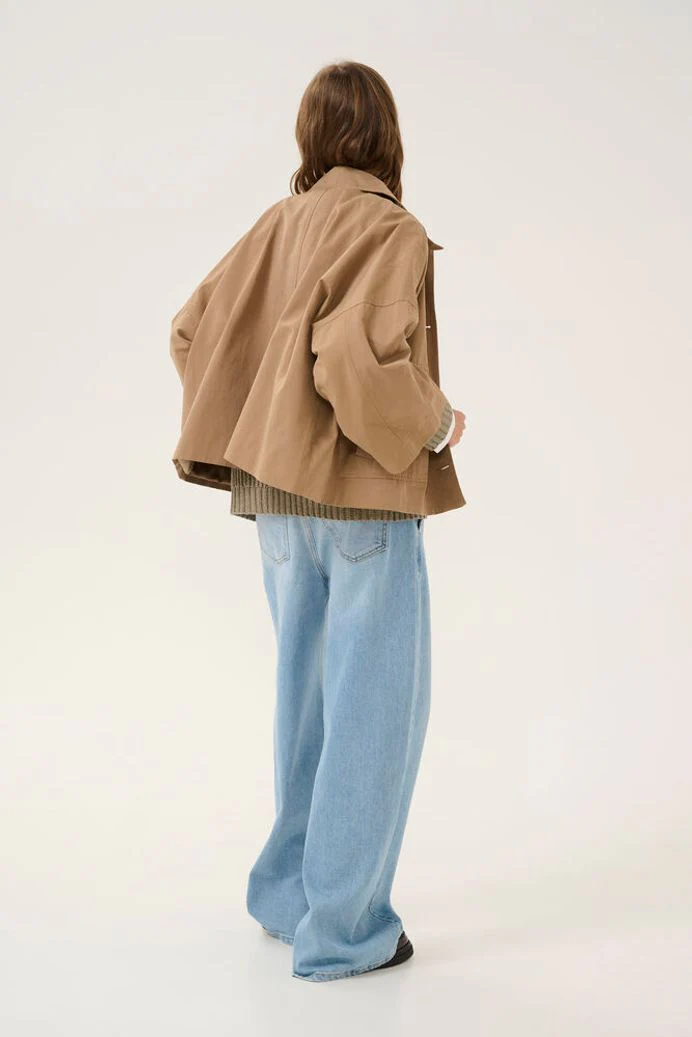 My Essential Wardrobe LyonMW OS Short jacket - sepia tint - Image 3