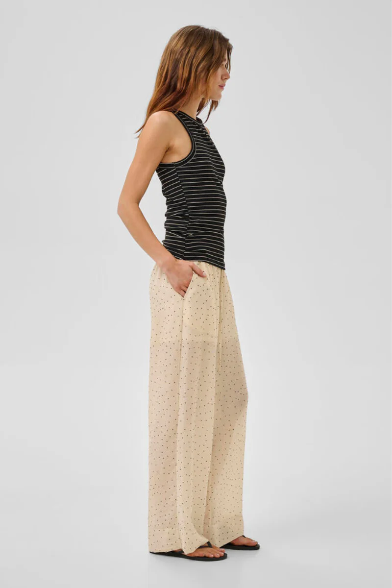 My Essential Wardrobe MWHally pants - oatmeal w. dots - Image 2