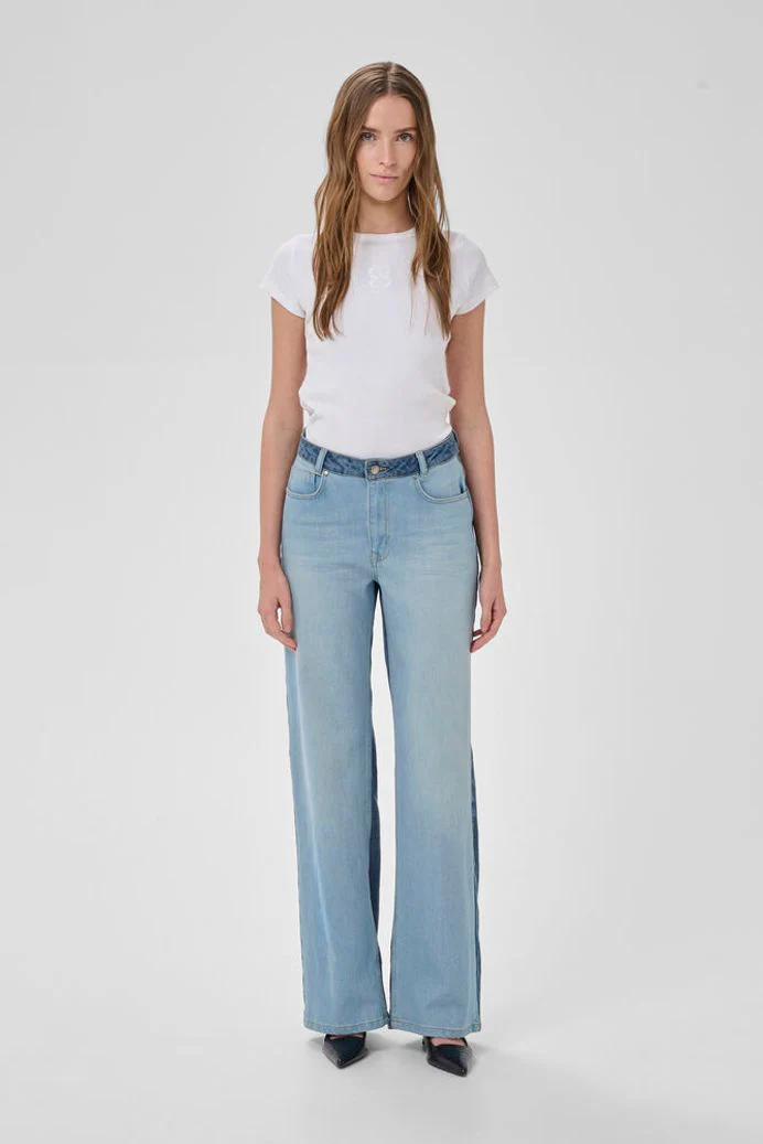 My Essential Wardrobe MWLouis 139 High Mix Wide jeans - light blue / blue wash - Image 2