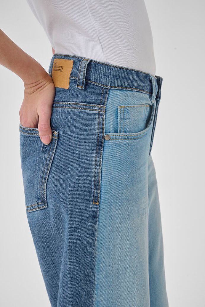 My Essential Wardrobe MWLouis 139 High Mix Wide jeans - light blue / blue wash - Image 3