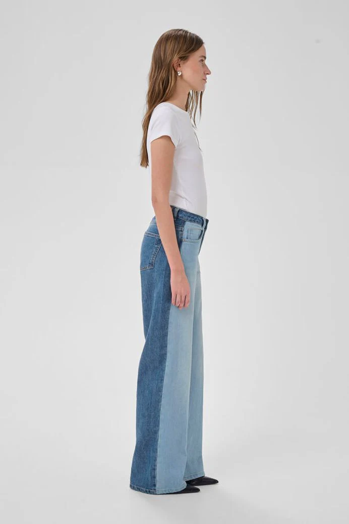 My Essential Wardrobe MWLouis 139 High Mix Wide jeans - light blue / blue wash - Image 4