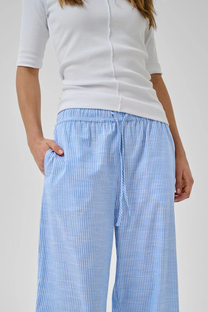 My Essential Wardrobe SkyeMW Wide pant - silver lake blue striped - Image 2