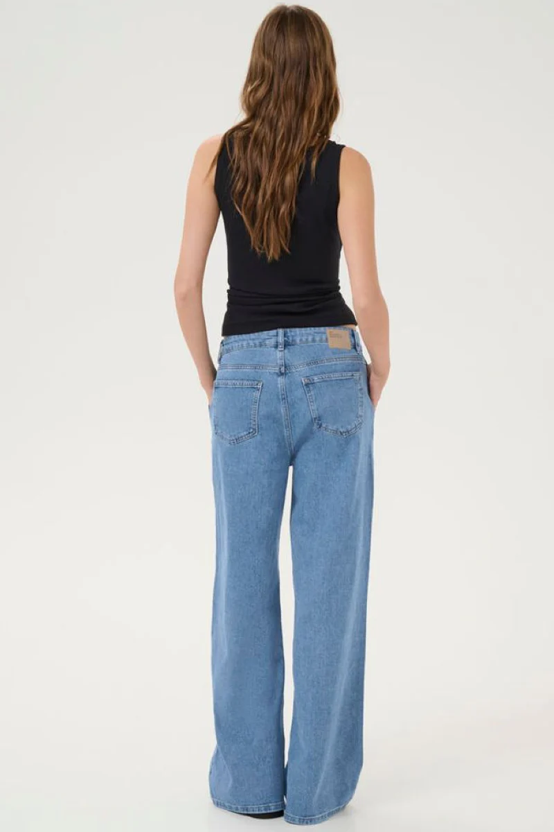 My Essential Wardrobe TusaMW 139 High wide Y - medium blue retro wash - Image 3