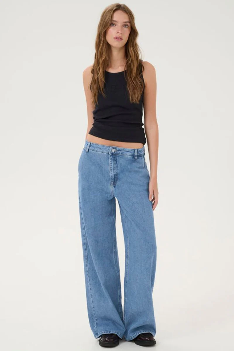 My Essential Wardrobe TusaMW 139 High wide Y - medium blue retro wash - Image 4