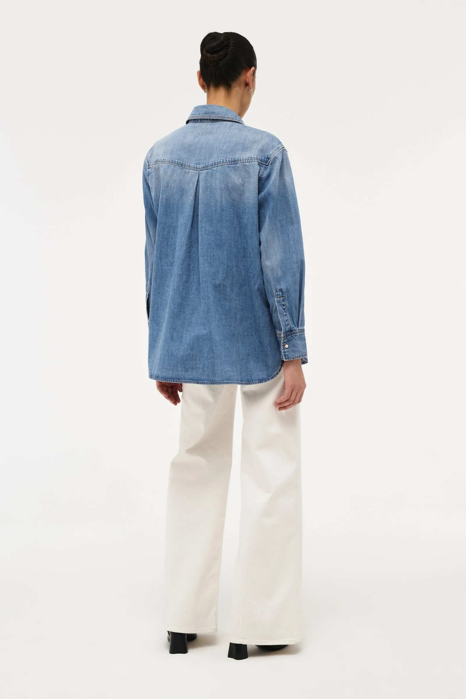 NEUW Bowery Denim Shirt - Vision mid vintage indigo - Image 4