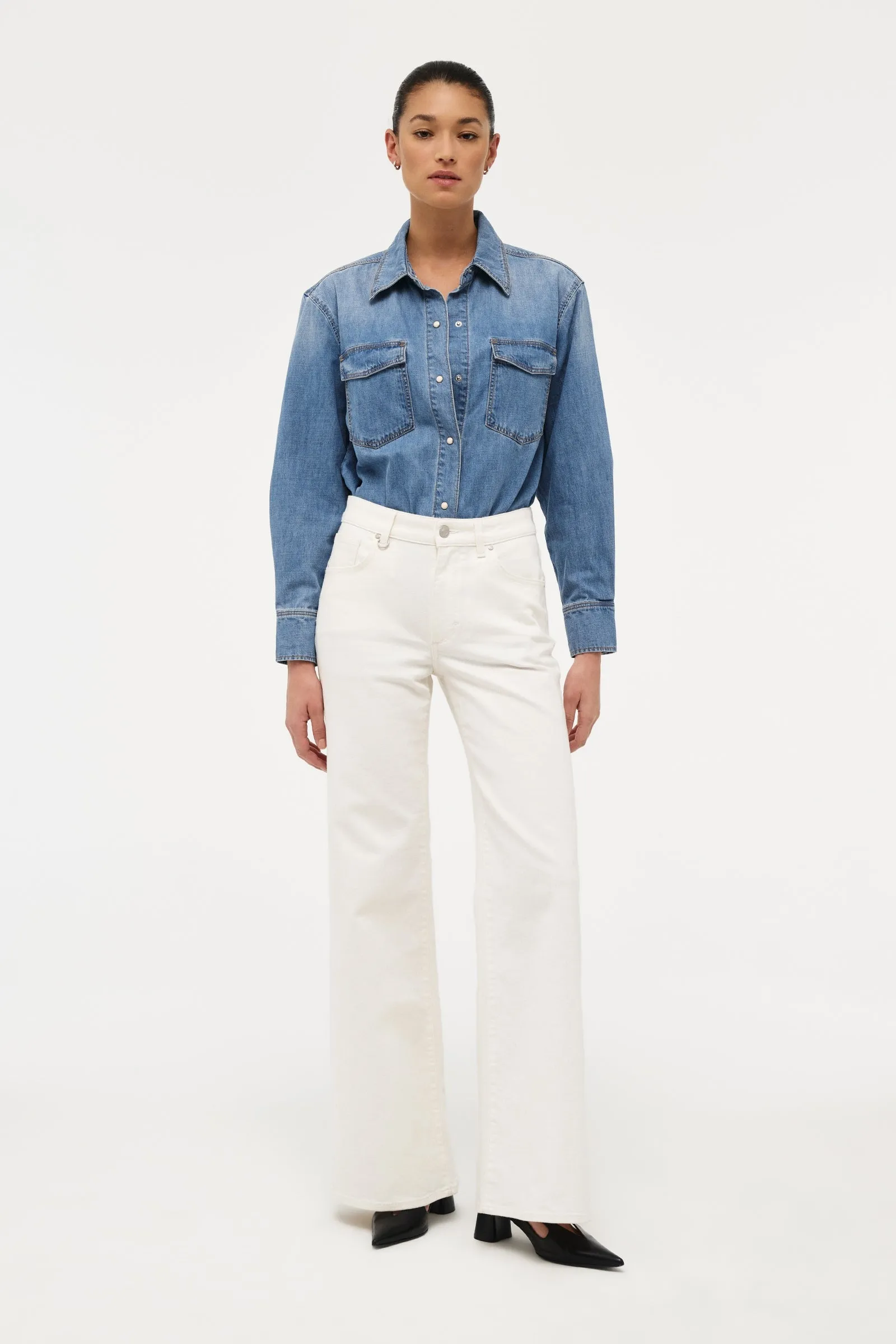 NEUW Bowery Denim Shirt - Vision mid vintage indigo - Image 5