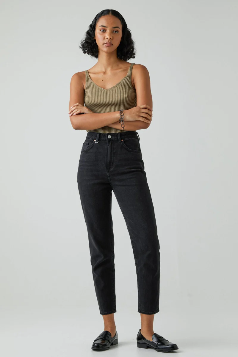 NEUW Lola Mom - Black Earth - Image 6
