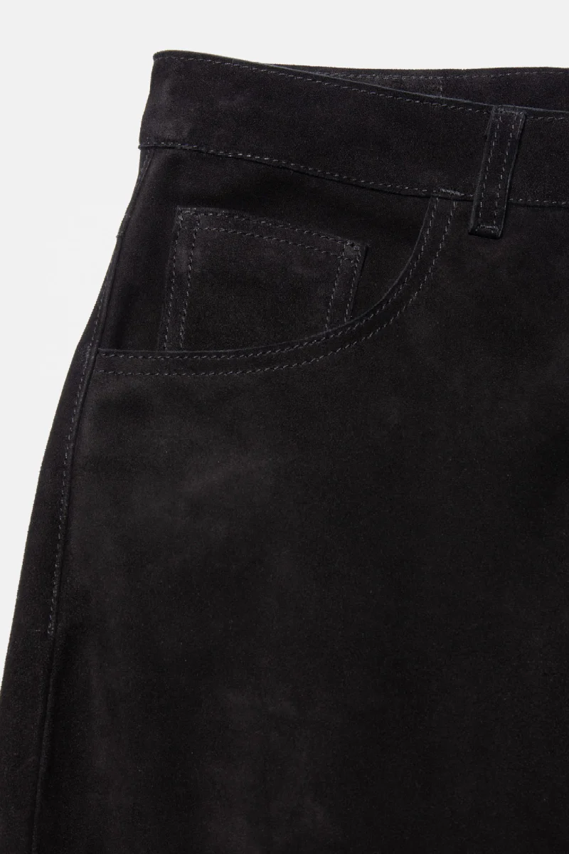 Nudie Clean Eileen Suede Pants - black - Image 5