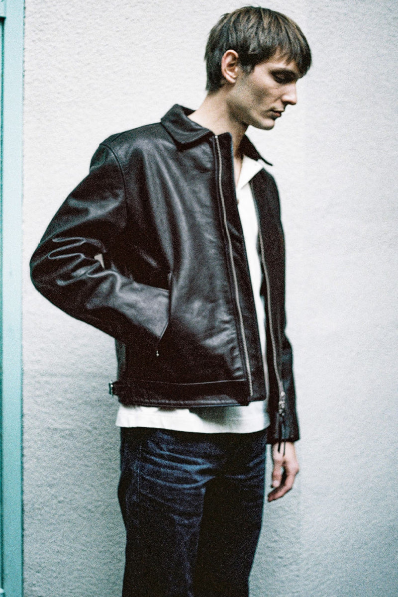 Nudie Eddy Rider Leather Jacket - black
