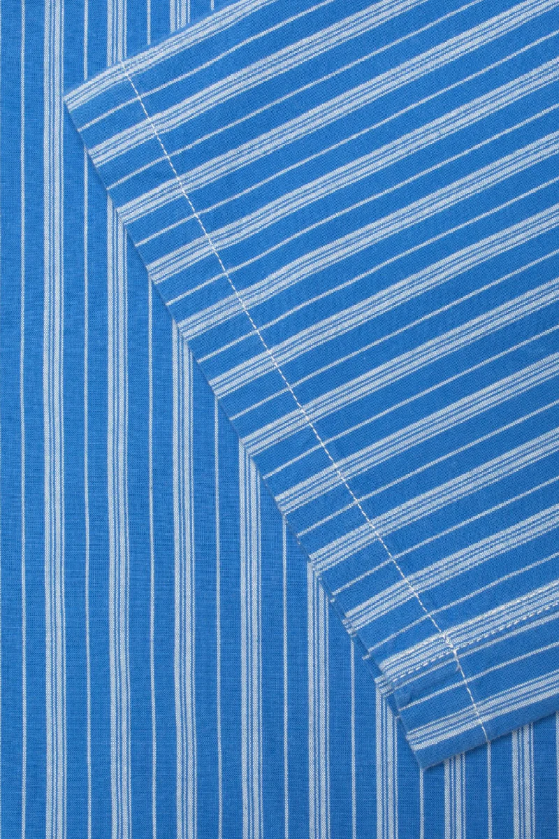 Nudie Jeans Gullan Pants Striped - blue / offwhite - Image 4