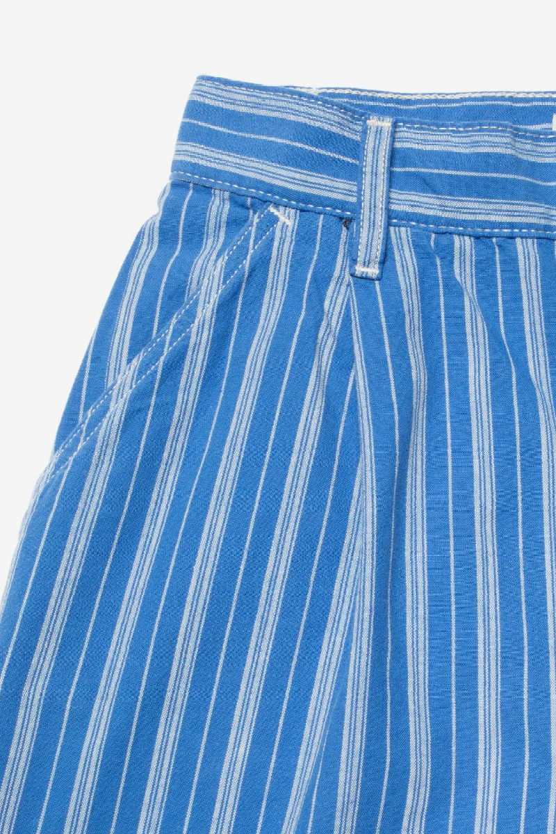 Nudie Jeans Gullan Pants Striped - blue / offwhite - Image 5