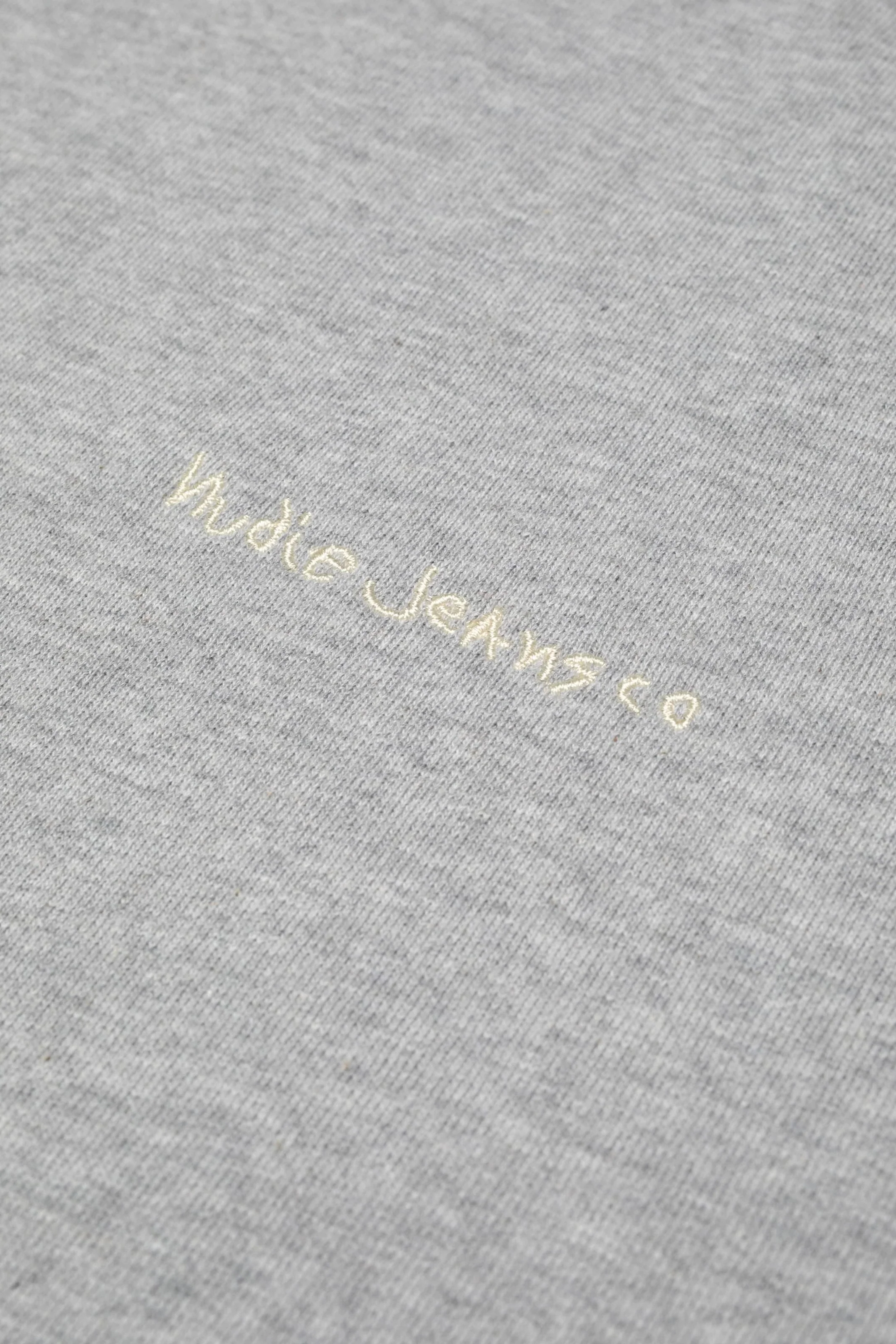 Nudie Jeans Gunde Logo Hoodie - grey melange - Image 3