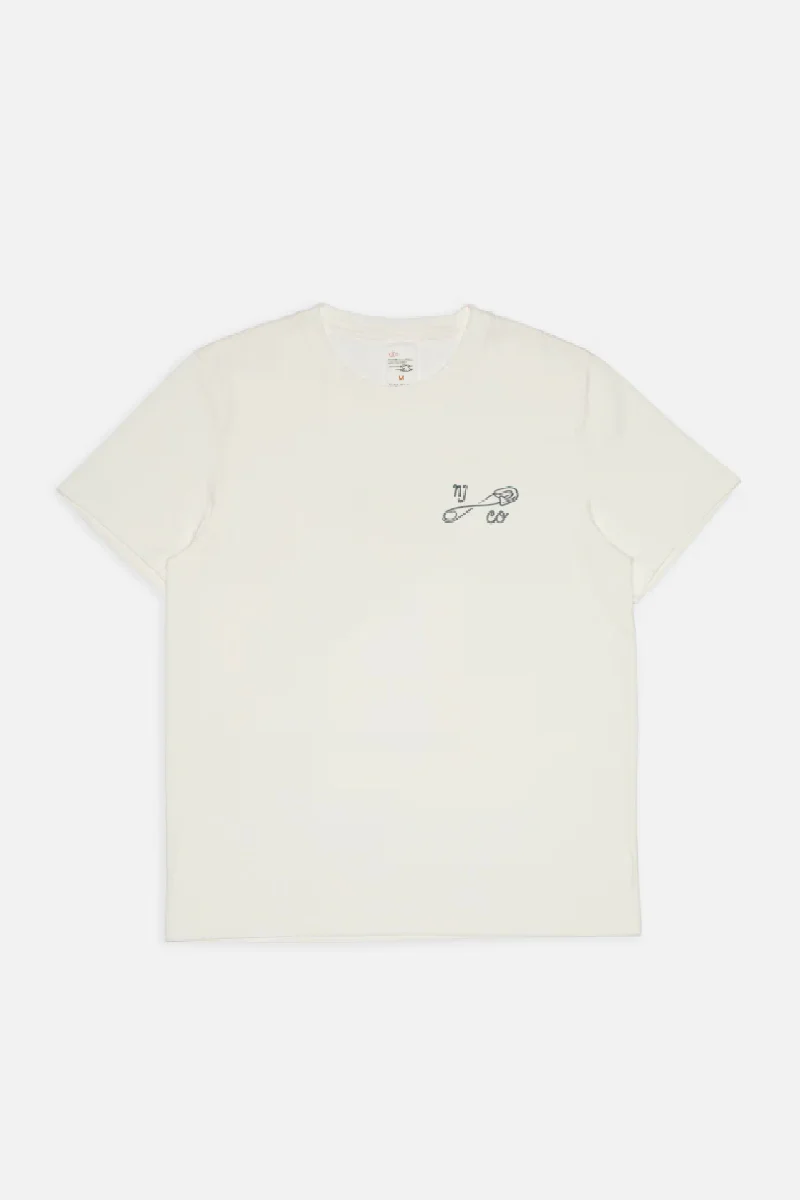 Nudie Jeans Roy NJCO Pin T-Shirt - chalk white