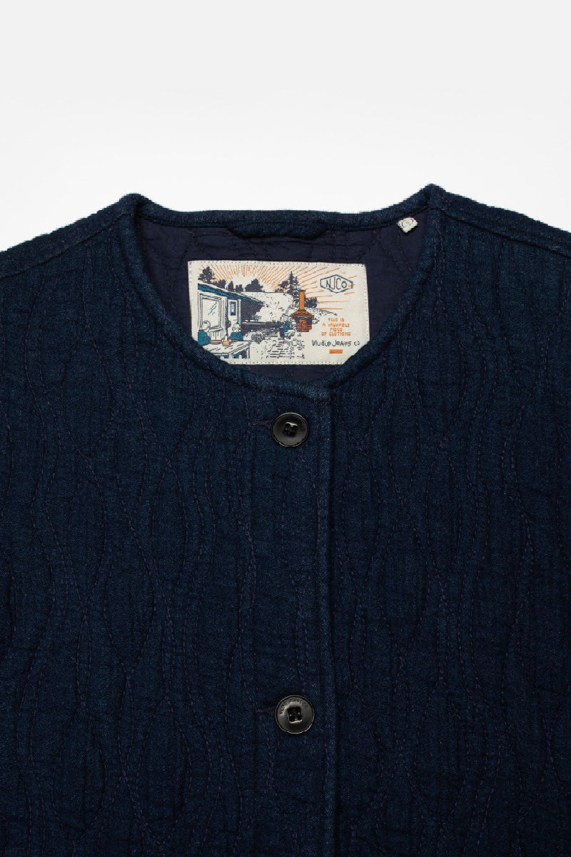 Nudie Jeans Sandra Jacket - indigo quilt - Image 3