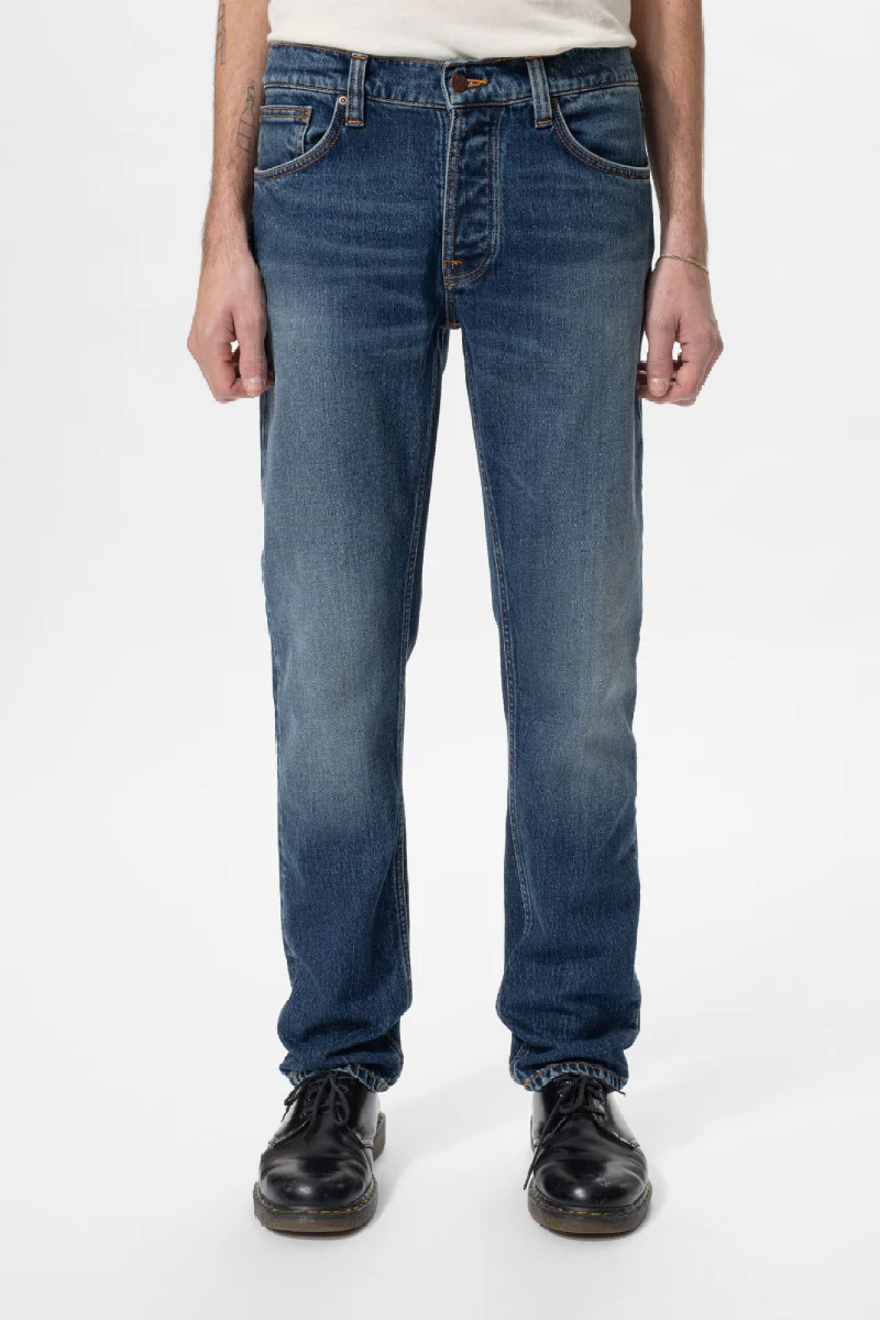 Nudie Jeans Solid Ollie miesten farkut - Wild blue - Image 2