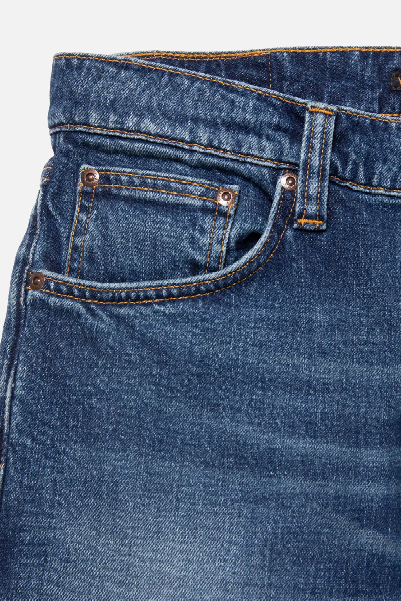 Nudie Jeans Solid Ollie miesten farkut - Wild blue - Image 5
