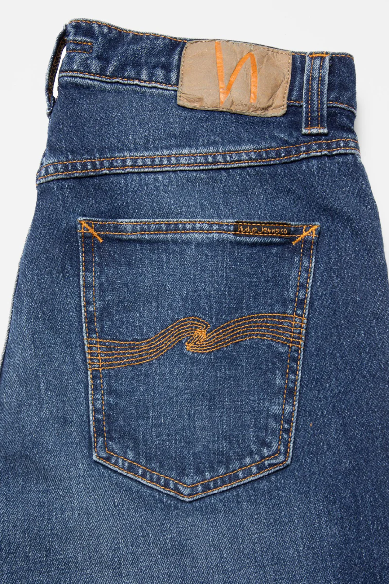 Nudie Jeans Solid Ollie miesten farkut - Wild blue - Image 6