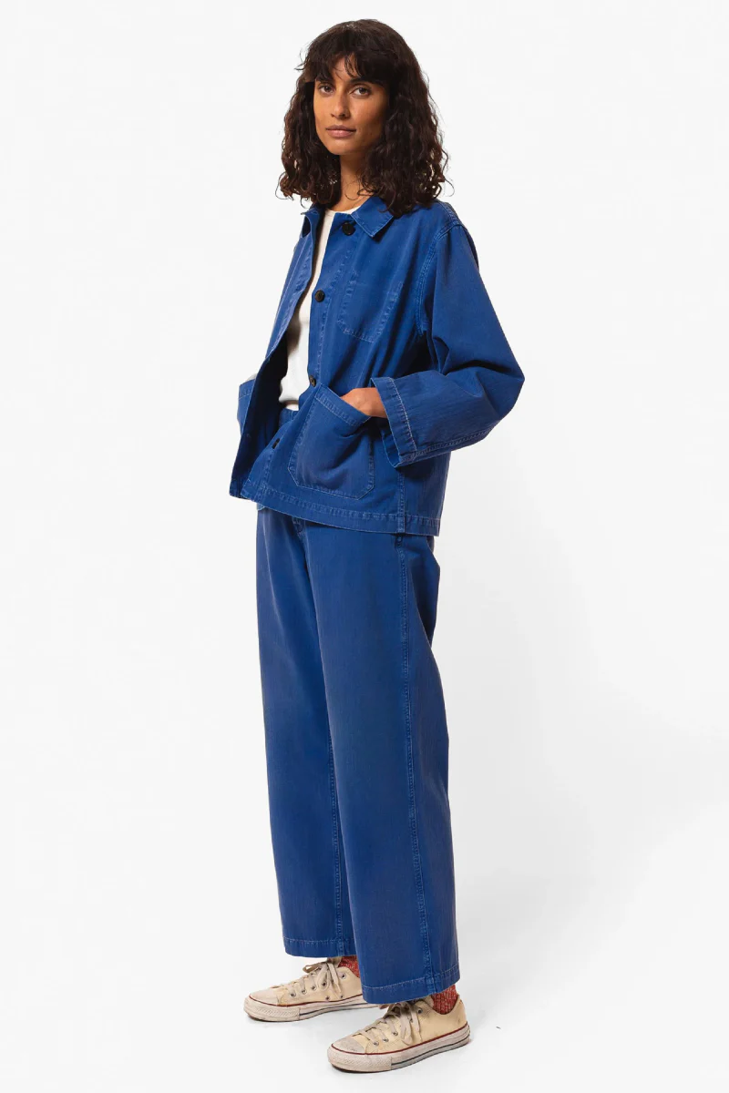 Nudie Wendy Herringbone Denim pants - blue - Image 3