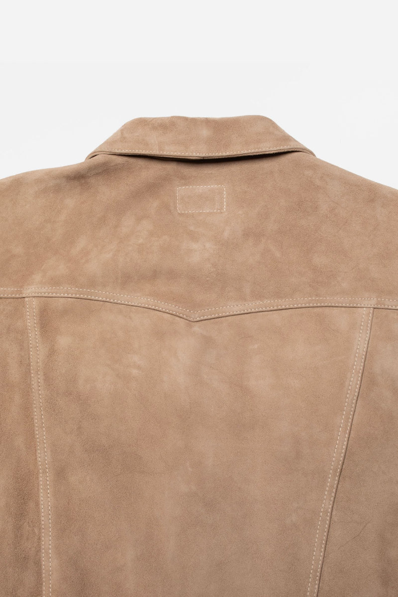 Nudie Jeans Willy Suede Leather Jacket - Mud - Image 5