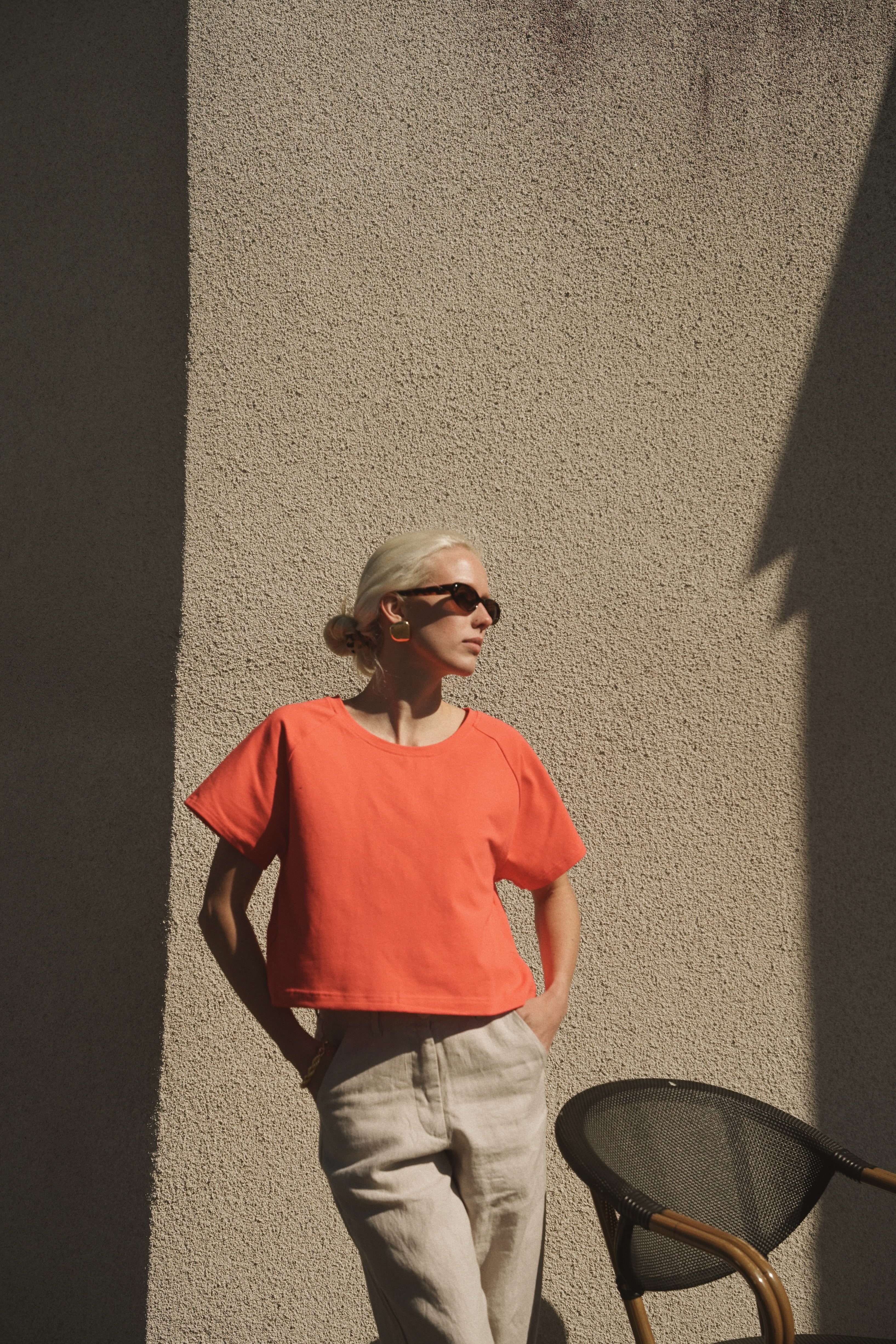 OUNCE garments Mette Crop tee - red - Image 4