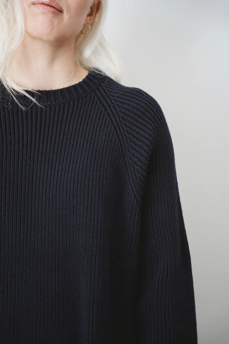 OUNCE garments Eva Cotton knit - navy - Image 3