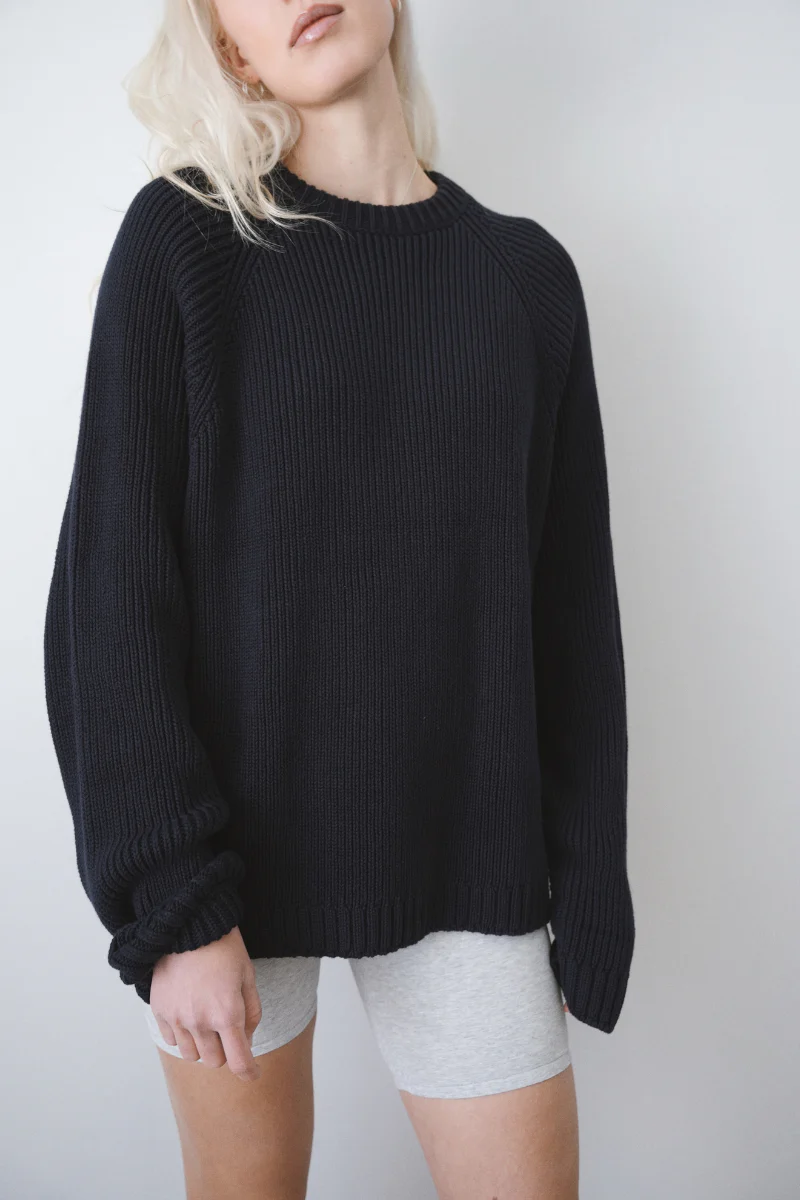 OUNCE garments Eva Cotton knit - navy - Image 4