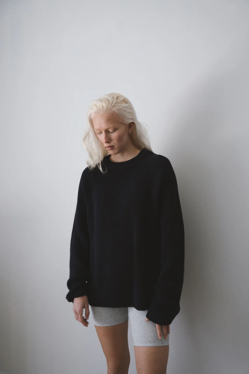 OUNCE garments Eva Cotton knit - navy - Image 5