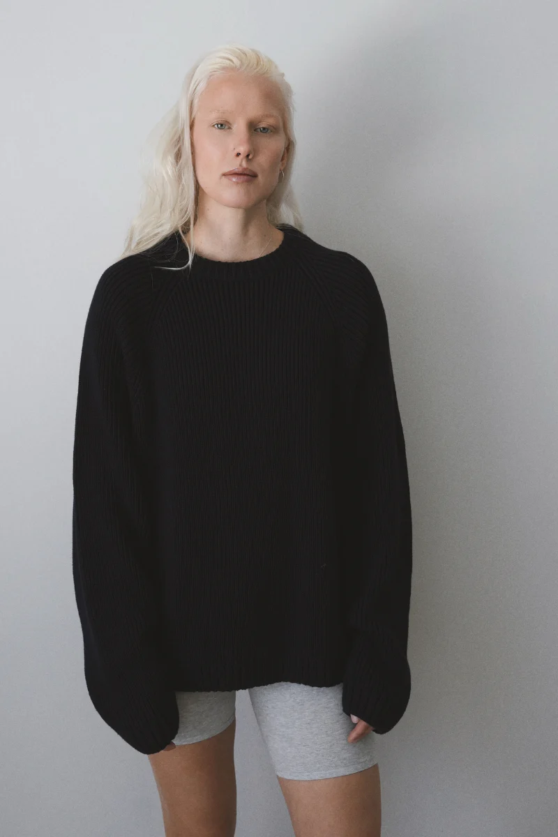 OUNCE garments Eva Cotton knit - navy - Image 6