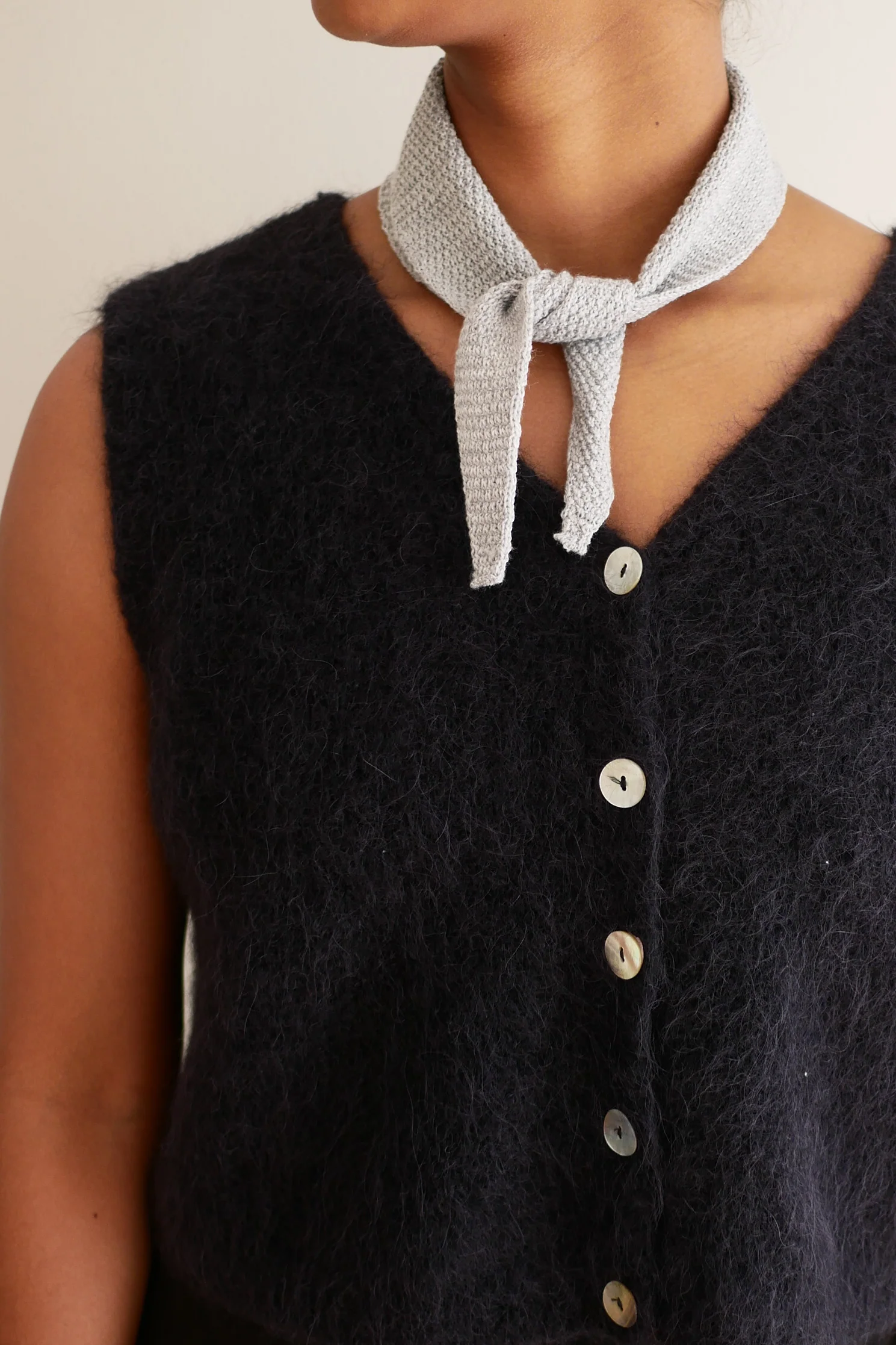 OUNCE garments Islet Merino scarf - grey - Image 2