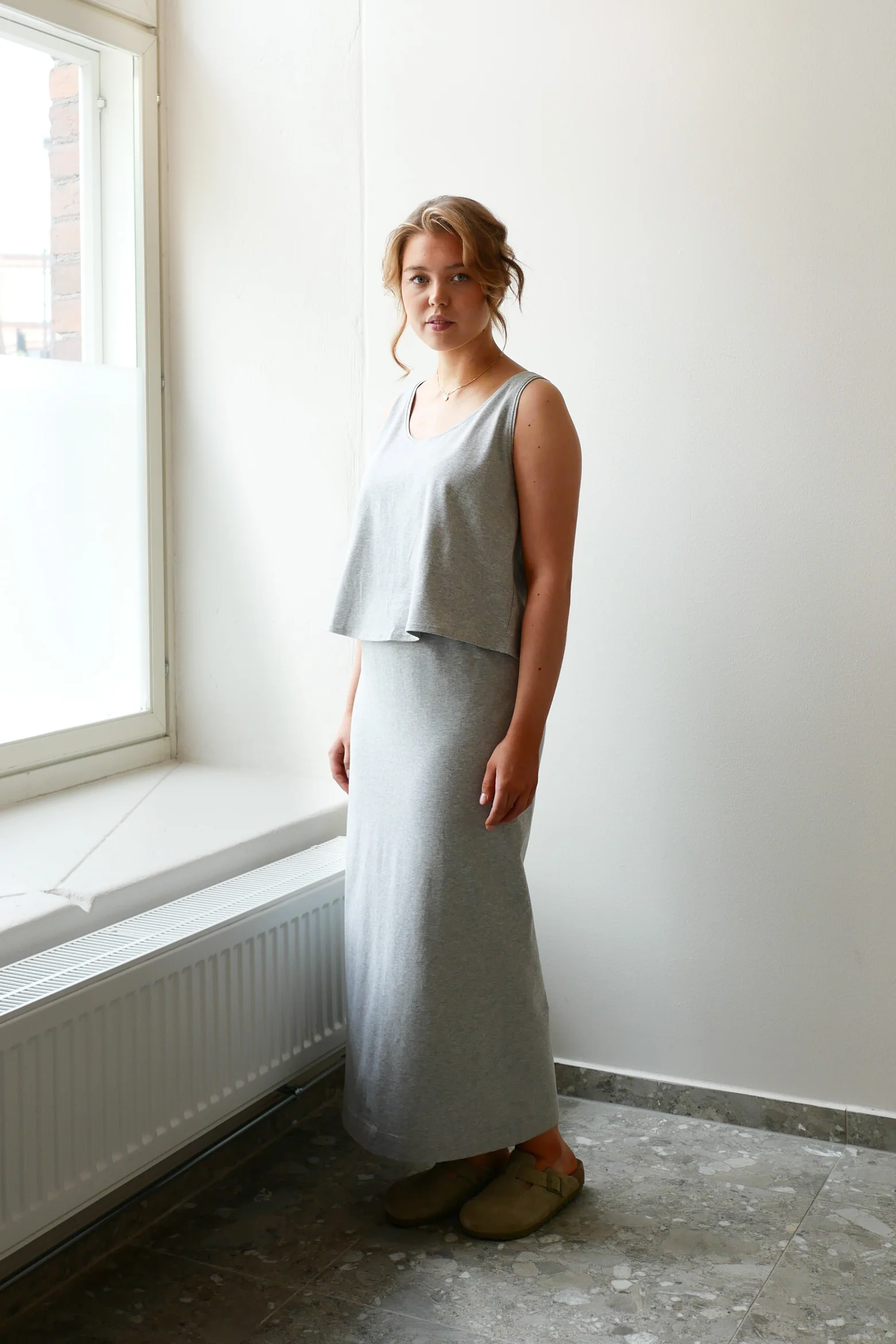 OUNCE garments Saga sleeveless shirt - grey melange - Image 3
