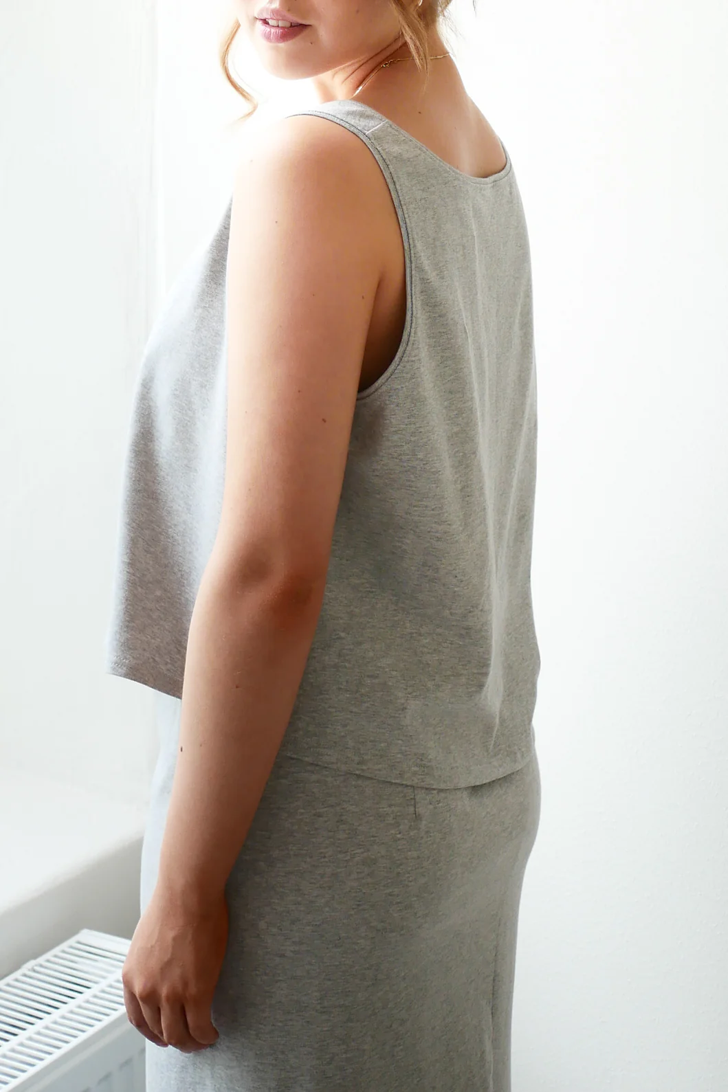OUNCE garments Saga sleeveless shirt - grey melange - Image 4
