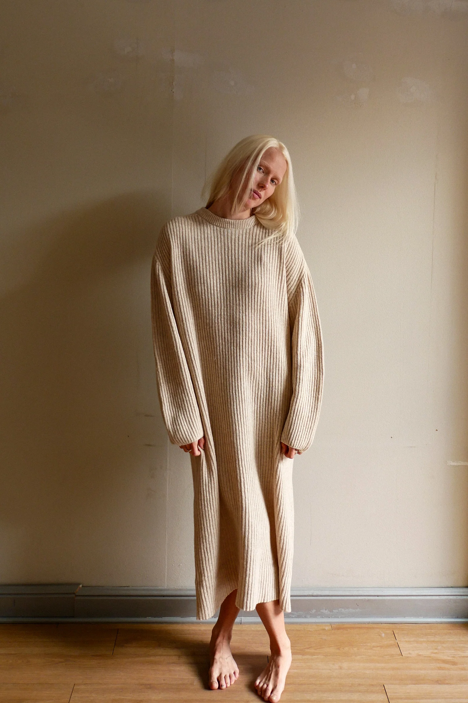 OUNCE garments Tide Wool Maxi dress - sand - Image 2