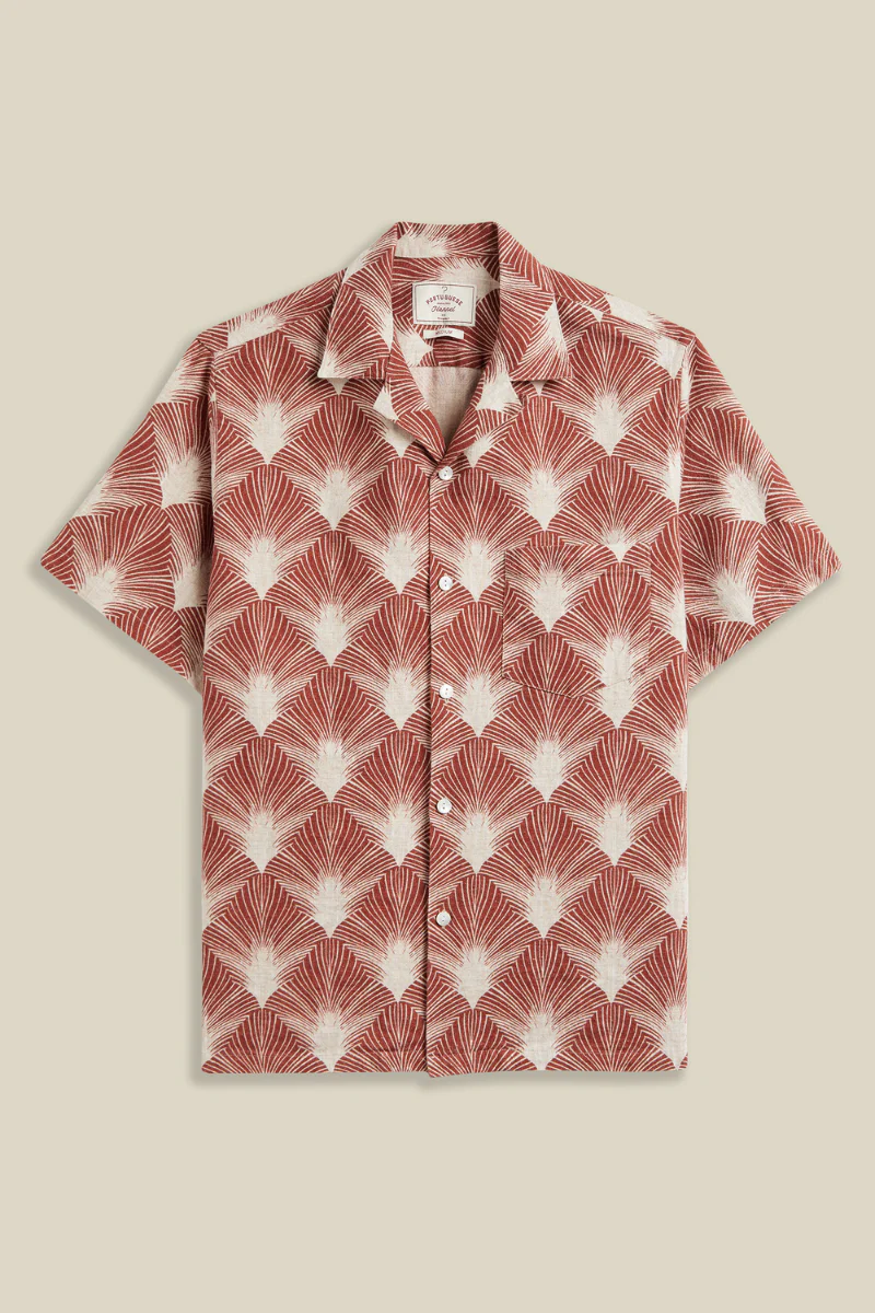Portuguese Flannel Feathers shirt - stripe yellow