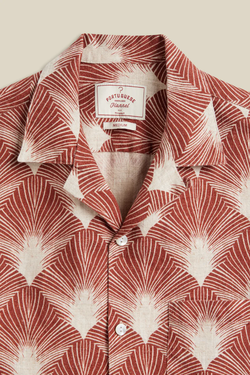 Portuguese Flannel Feathers shirt - stripe yellow - Image 2