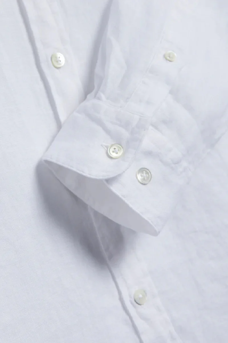 Portuguese Flannel Linen shirt - white - Image 2