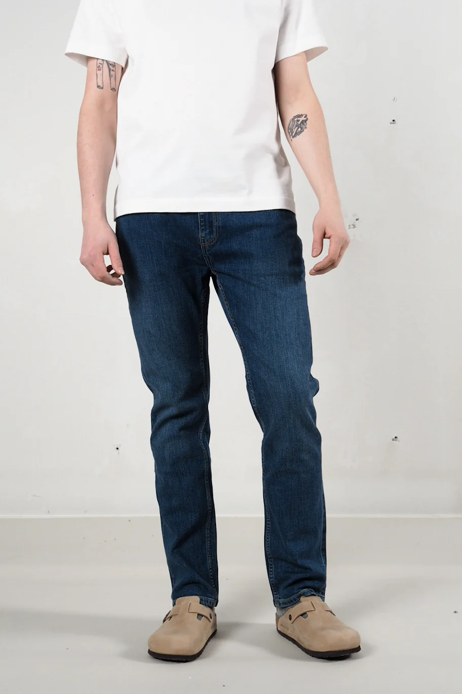 Saburo Jeans Slim Straight - mid stone - Image 2