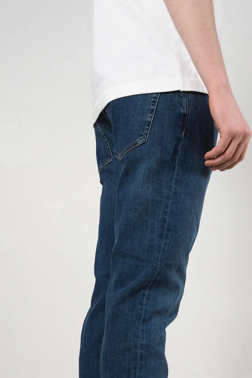 Saburo Jeans Slim Straight - mid stone - Image 5
