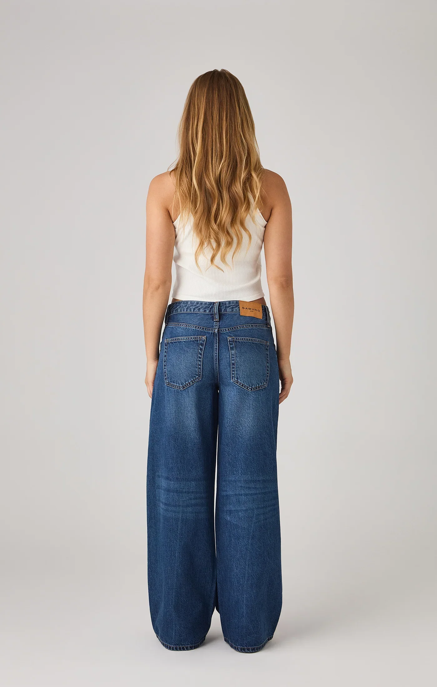 Saburo Jeans Wide Leg Jeans - dark stone - Image 2