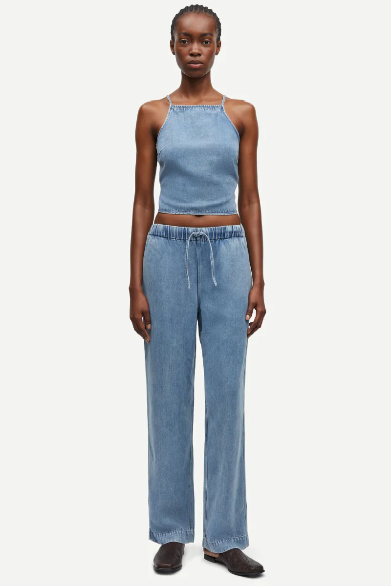 Samsøe Samsøe Sahoysa trousers - denim blue - Image 2