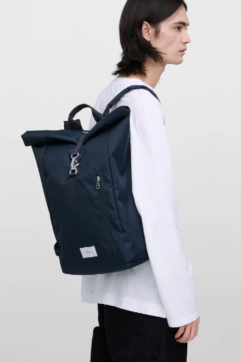 Sandqvist Ground Rolltop Backpack L - Navy - Image 5