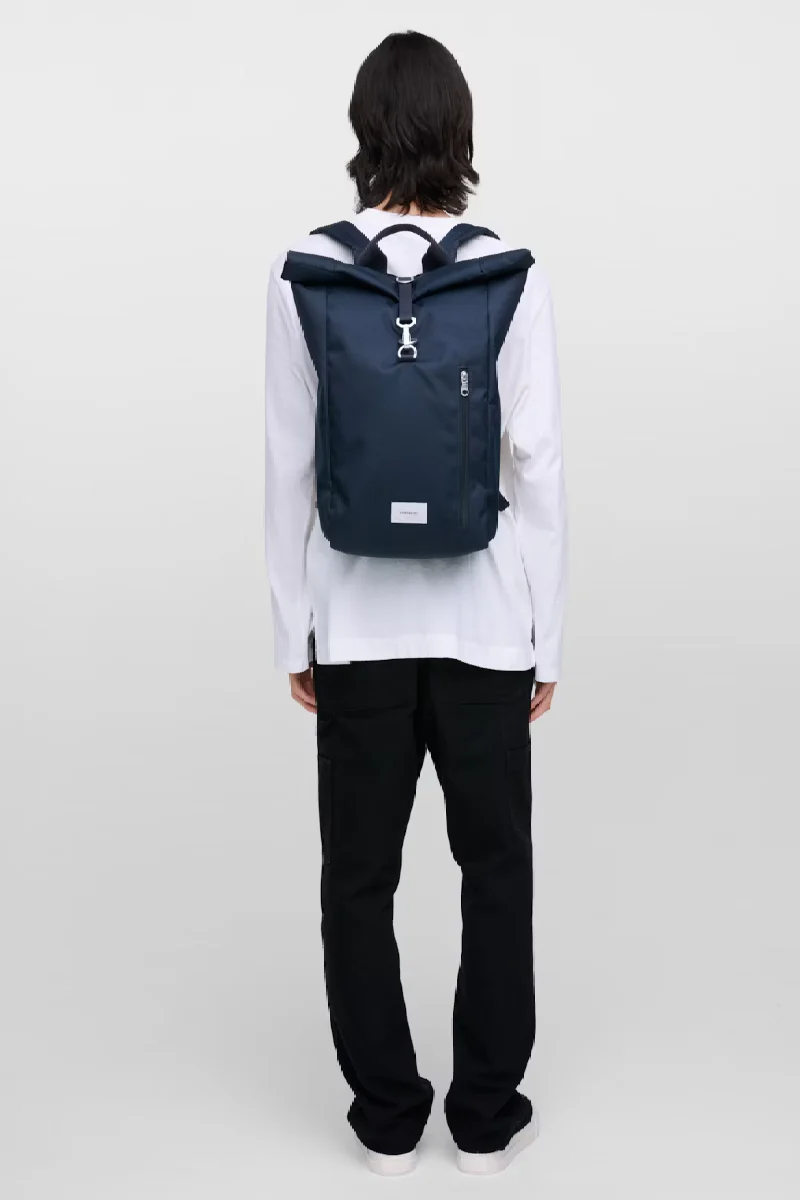 Sandqvist Ground Rolltop Backpack L - Navy - Image 6