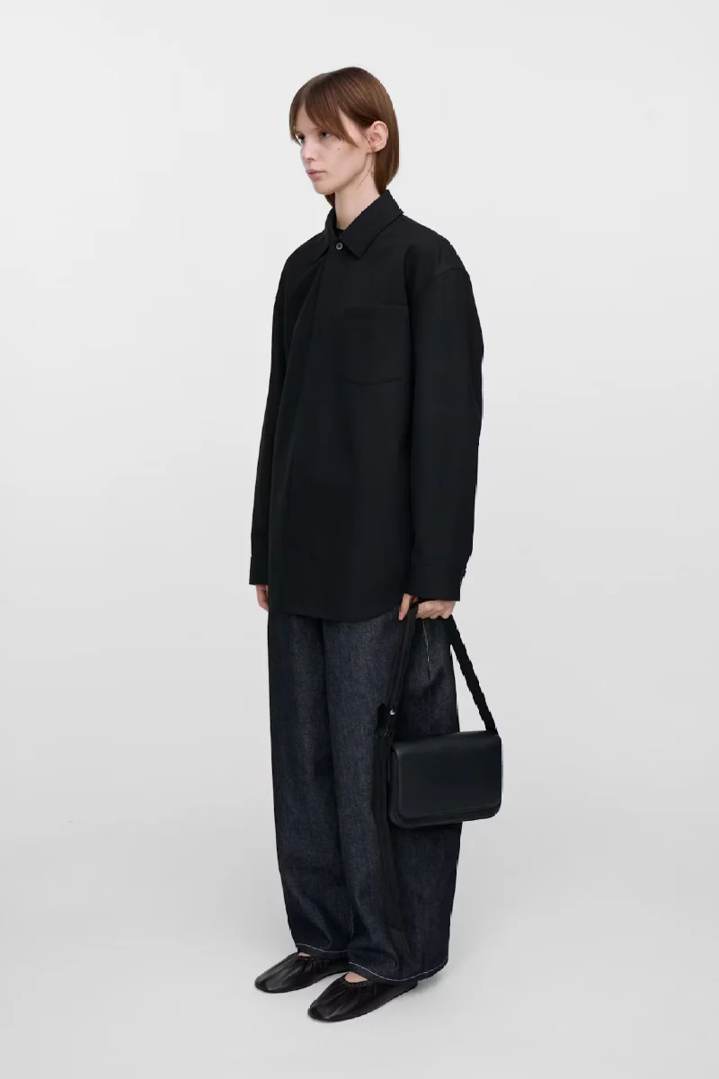 Sandqvist Agile Leather Plain Crossbody - black - Image 5