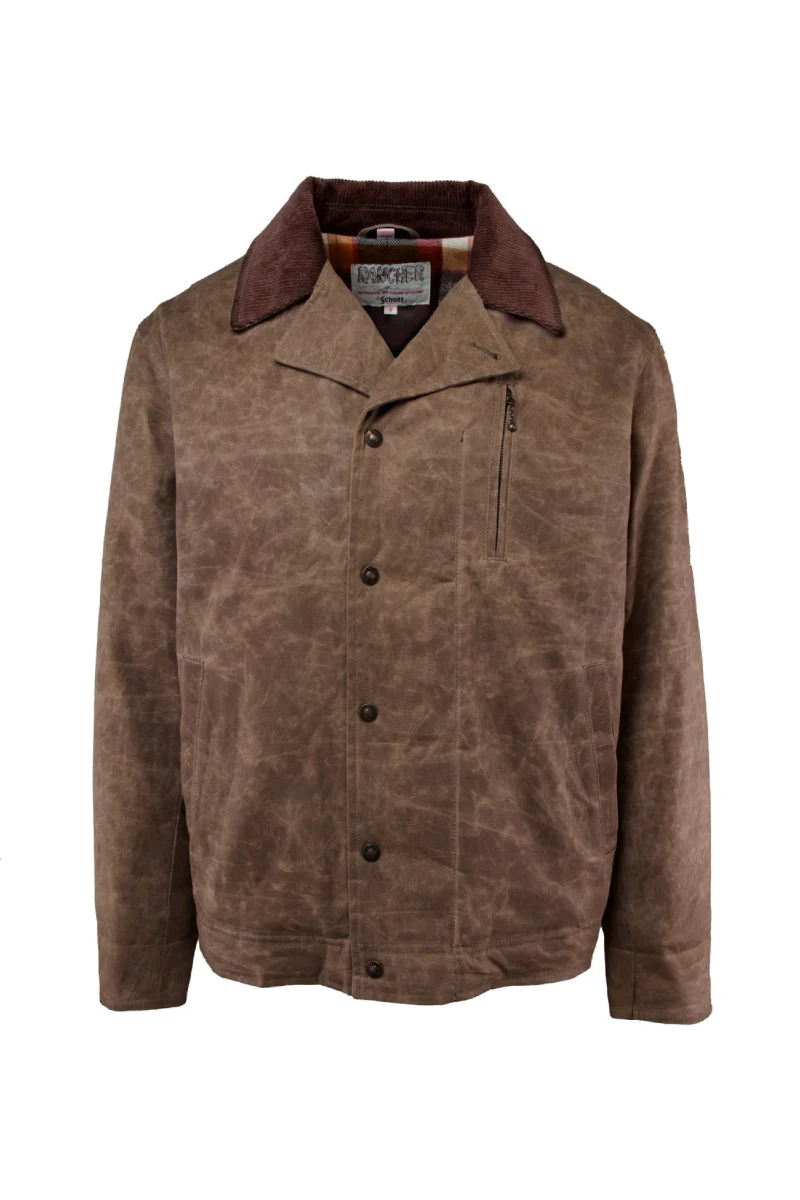 Schott 27" Waxed Cotton M41 Field Jacket - khaki